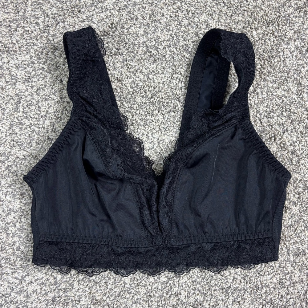 Breezies Soft Support Lace Wirefree Unlined Bra‎ Size XS